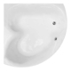 corner bathtub top view