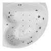 corner bathtub top view